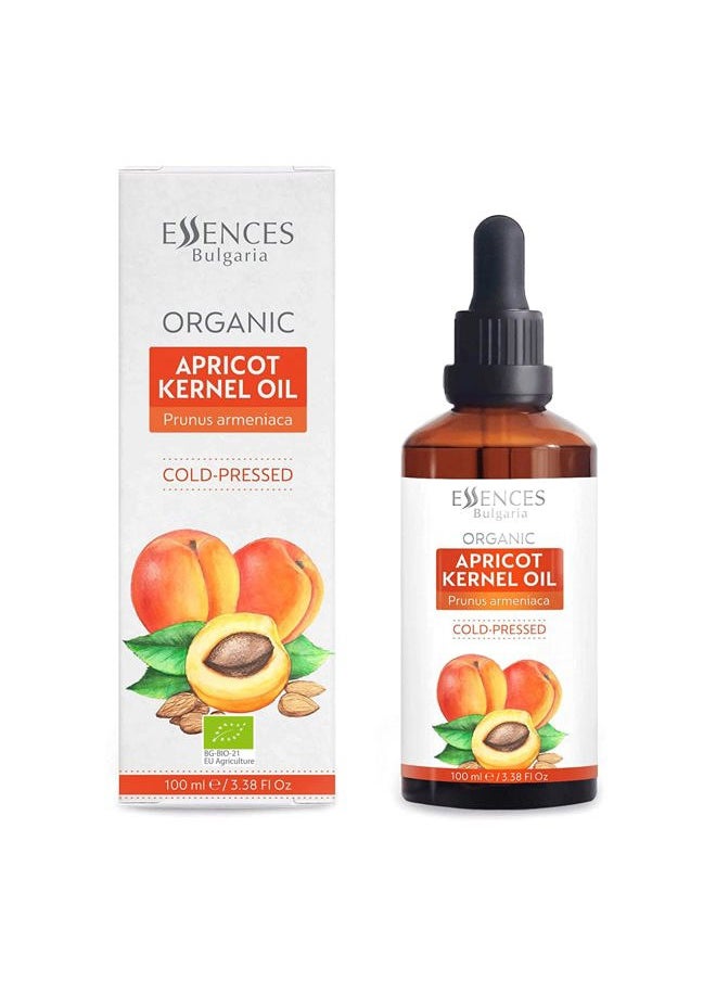 Amazing Nutrition - Organic Apricot Kernel Oil 3.4 Fl Oz | 100ml | 100% Natural Cold-Pressed Oil | Therapeutic Quality | Family Owned Farm | Massage Base Oil | Natural Moisturizer | Ideal Carrier Oil - Image 1