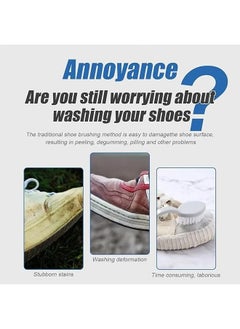 JUE-FISH White Shoe Cleaner, Shoe Cleaner, Re-Color and Polish Smooth Leather Shoes and Boots,Sneaker Cleaner White Shoes, White Rubber Sole Shoe Cleaner  - Image 3