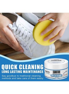 JUE-FISH White Shoe Cleaner, Shoe Cleaner, Re-Color and Polish Smooth Leather Shoes and Boots,Sneaker Cleaner White Shoes, White Rubber Sole Shoe Cleaner  - Image 4
