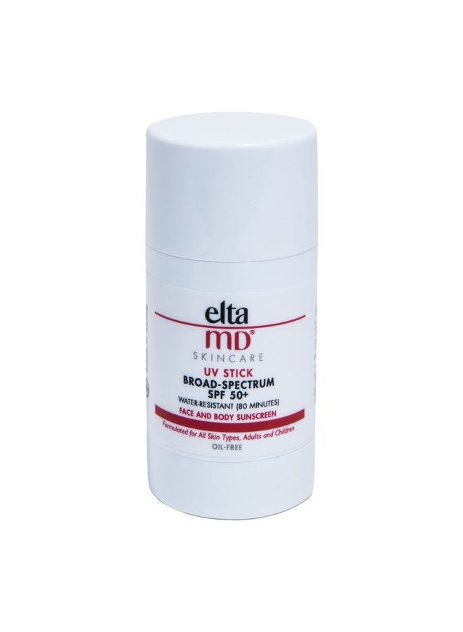 EltaMD UV Stick Face and Body Sunscreen, SPF 50+ Face Stick Sunscreen with Zinc Oxide, Water Resistant Up To 80 Minutes, Travel Friendly, TSA Compliant, For Face and Body, No White Cast, 1.3 OZ Stick - Image 1