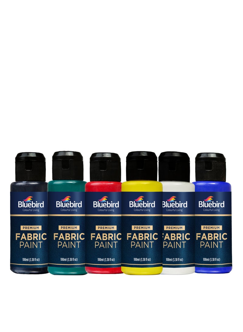 Bluebird  Permanent Fabric Paint 100ML Non-Toxic Textile Paint for Clothes Lamp Black - Image 2