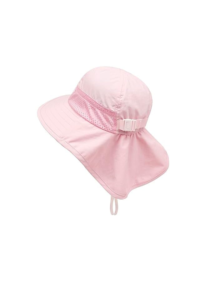 قبعة شمسية للأطفال الصغار من الأولاد والبنات، حماية UPF 50+، قبعات واسعة الحواف مع حافة عنق، قبعات للعب على الشاطئ، تناسب أعمار 1-7 سنوات - Image 3