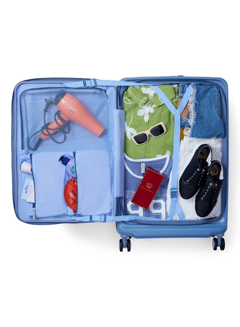 AMERICAN TOURISTER American Tourister Trento + Spinner 76 cm - Elemental Blue - 3 Years Global Warranty