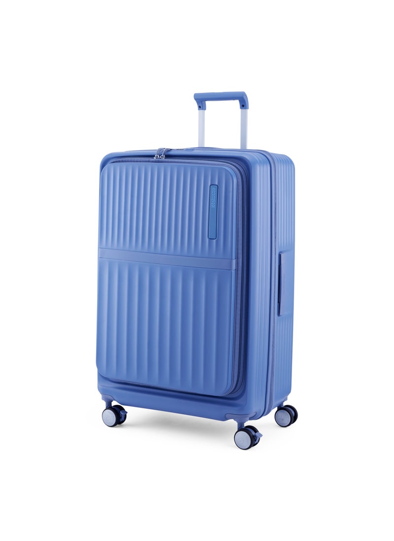 AMERICAN TOURISTER - Trento Spinner 76 cm Large Luggage Elemental Blue Hard Shell TSA Lock Expandable Trolly Bag - Image 1