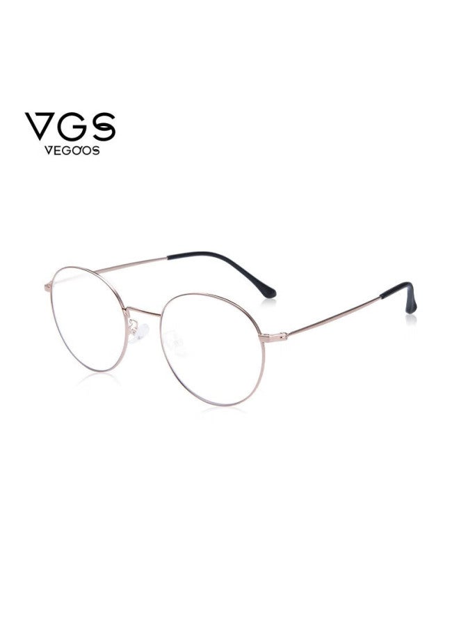 Vegoos Blue Light Blocking Radiation Protection Gl Uni Non-prescription Clear Lens Round Frame Anti-blue Light Computer And Phone Eyewear - Image 4