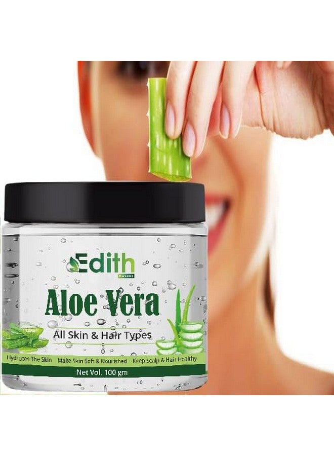 Edith Aloe Vera Gel for All Skin and Hair Types, 100g - Image 5