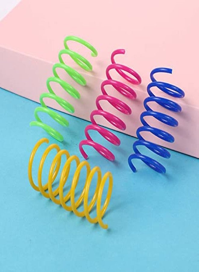BUSHIKO Cat Spring Toy, Cat Kittens Toys Plastic Coil Spiral Springs for Swatting, Biting, Hunting, and Active Healthy Play (Random Color) - Image 5