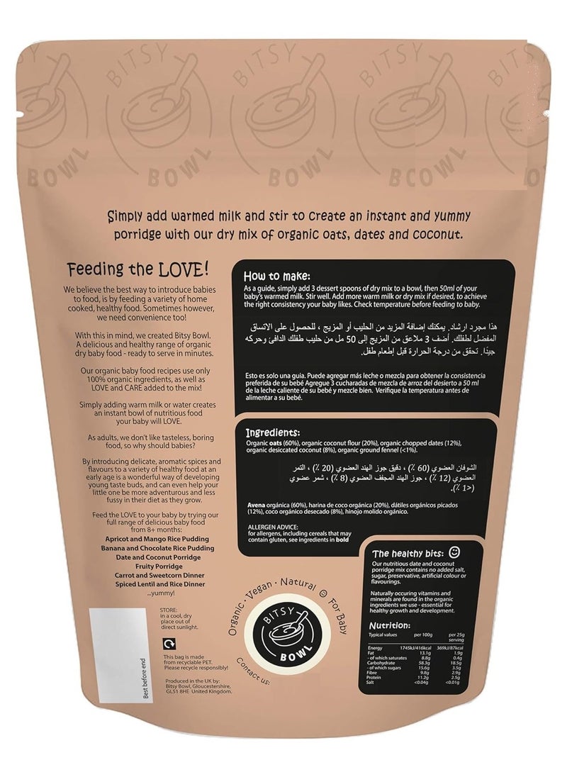 Date & Coconut Porridge From 8+ Months 180G