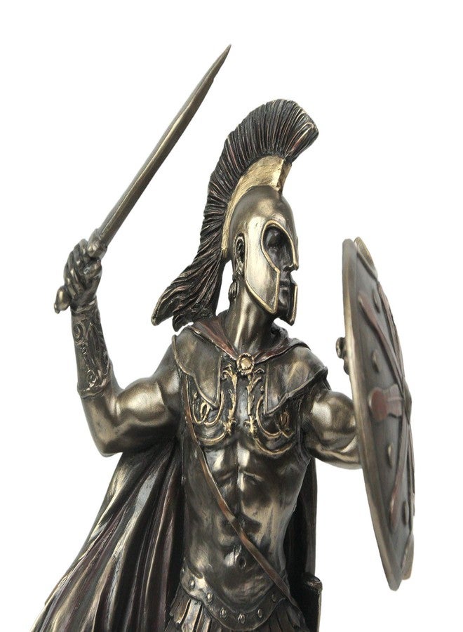 Veronese Design 9 5/8 Inch Greek Hero Achilles Battle Stance Cold Cast Resin Antique Bronze Finish Statue Home Decor - Image 4