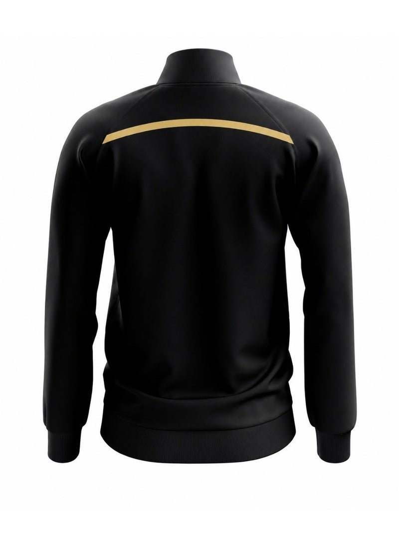 ZATOUTFIT Full Zipper Jacket TS1 - Black/Gold - Image 2