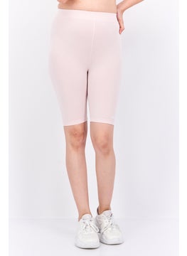 VANS Women Brand Logo Legging  Shorts, Pink  - Image 1