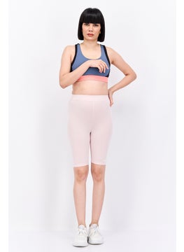 VANS Women Brand Logo Legging  Shorts, Pink  - Image 3