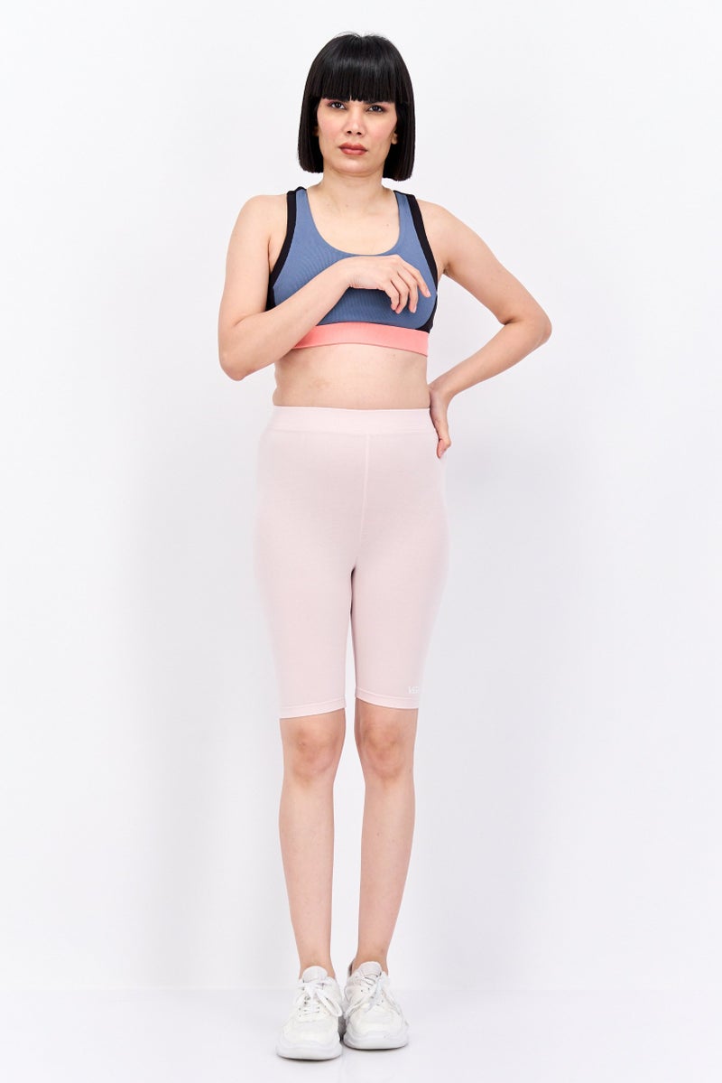 VANS Women Brand Logo Legging  Shorts, Pink - Image 3