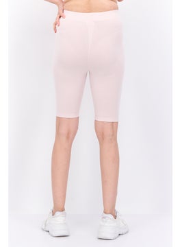 VANS Women Brand Logo Legging  Shorts, Pink  - Image 4