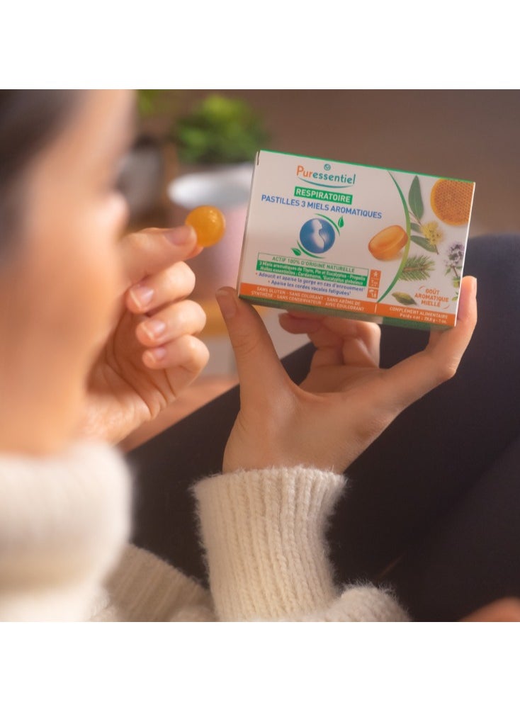 Puressentiel Respiratory Lozenges With 3 Aromatic Honey 18's  - Image 2