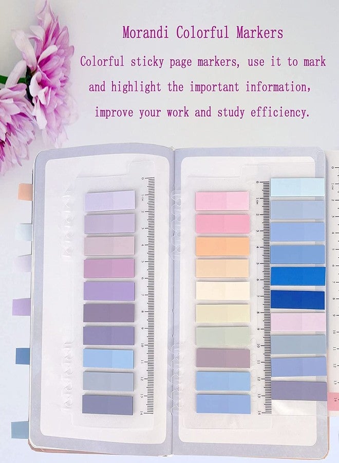 Droposale Sticky Tabs Index Tabs Book Tabs Transparent Sticky Notes Writable and Multifunctional Tabs with Ruler Reminder Tabs for Page Markers or Book Reading Notes Sorting Files (CHOKLET) - Image 5