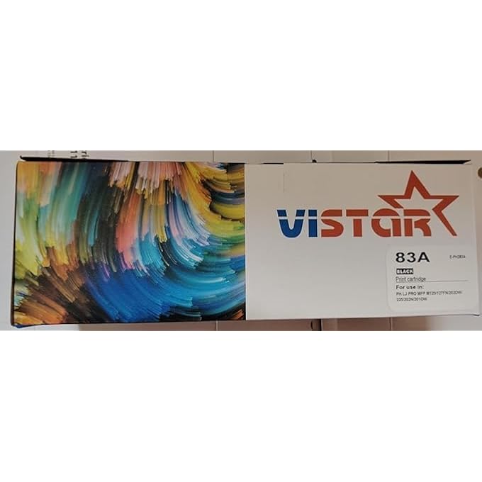 VISTAR 83A BLACK COMPATIBLE TONER CARTRIDGE REPLACEMENT FOR HP 83A CF283A TO USE WITH HP LASERJET PRO MFP M125A M125NW M125RNW M225DN M225DW M127FN M127FW M201DW M201N PRINTER (1 PACK) - Image 2
