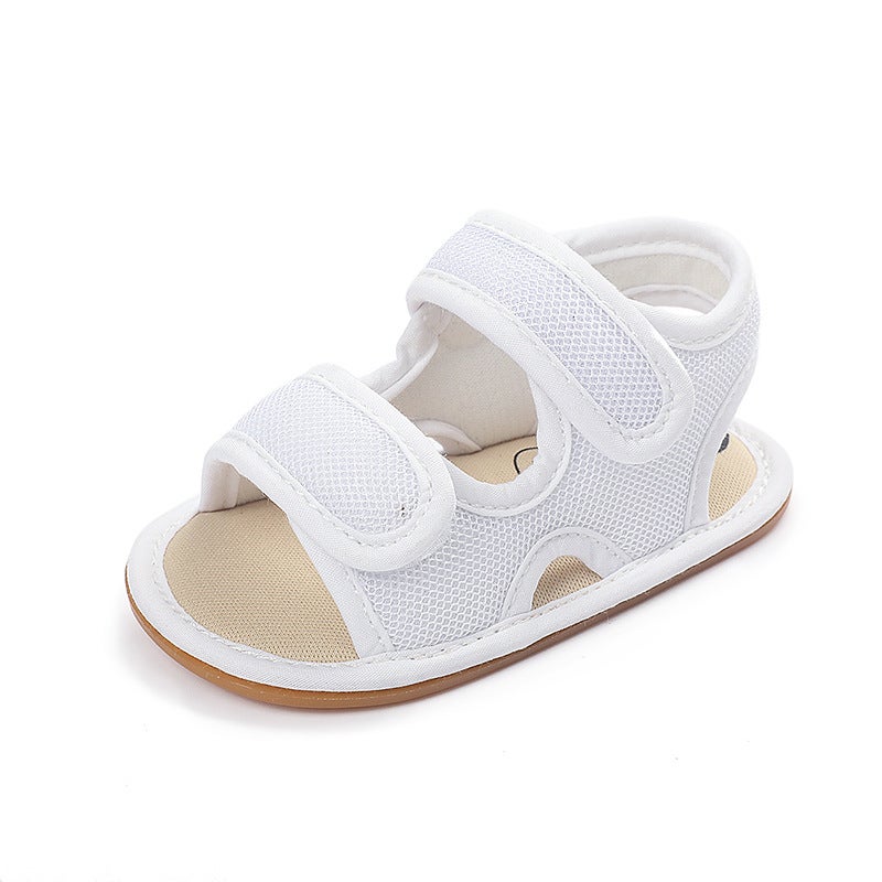 Summer Baby Non-Slip Walking Shoes White 