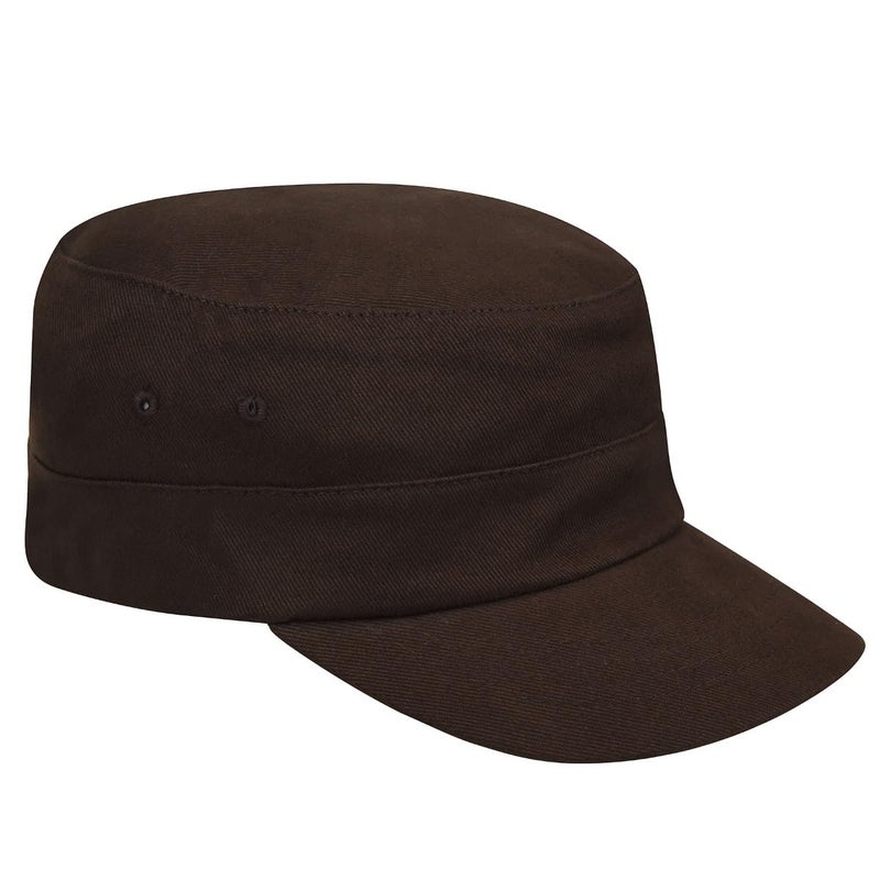 KANGOL قبعة الجيش من قطن كانغول - بني / L / XL - Image 3