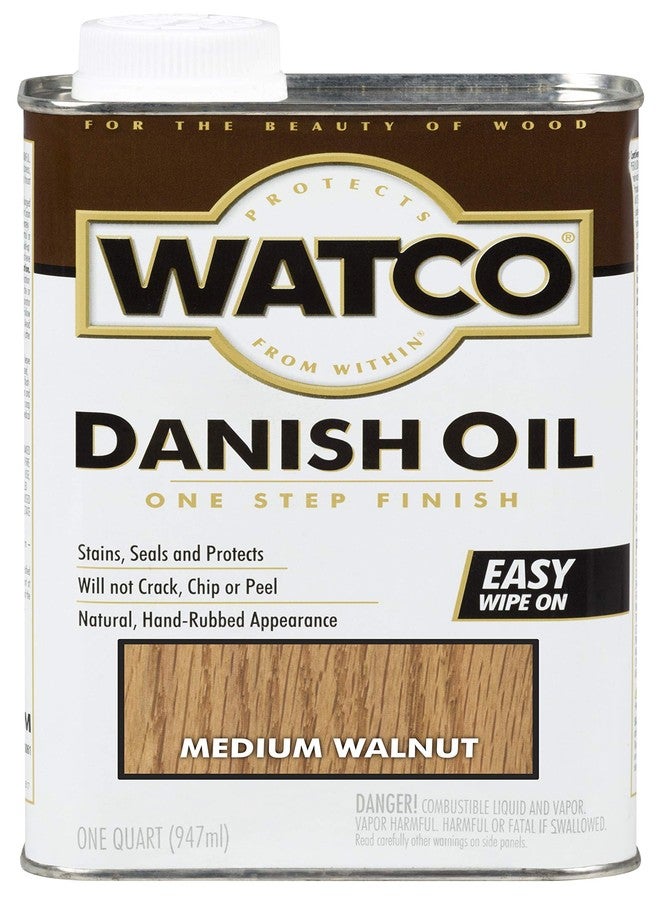 Watco A65941 Danish Oil Wood Finish, Quart, Medium Walnut - Image 2