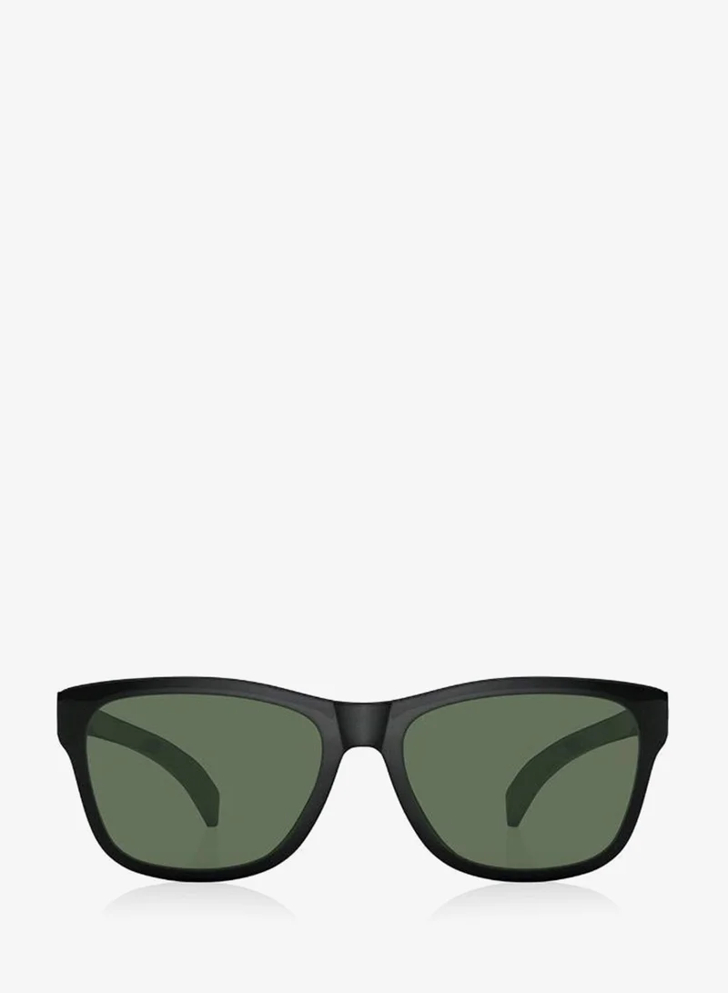 fastrack Polarized Sunglasses Black Frame Green Mirror Lens 60mm  - P379GR4PV