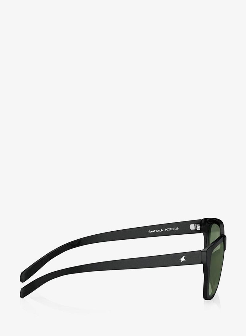 fastrack Polarized Sunglasses Black Frame Green Mirror Lens 60mm  - P379GR4PV - Image 3