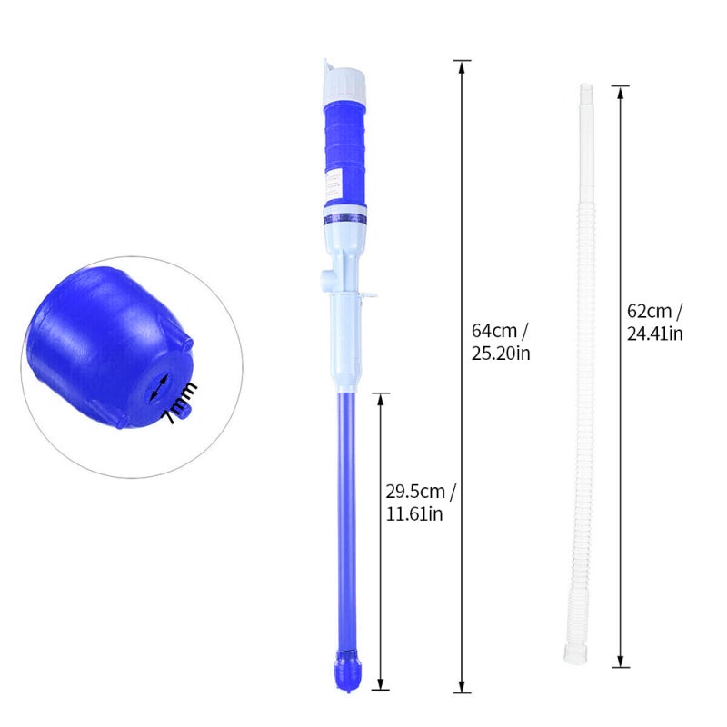 Handheld Pump: Blue, 9 Quarts A Minute, Multi Functional Liquid Transfer Pump - Safe Easy Operation, Battery Powered Siphon Pump for Garage, Aquariums, Home, Yard - Image 2