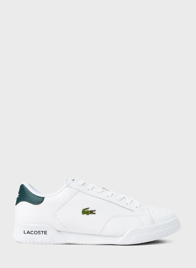 LACOSTE Twin Serve Leather Sneakers