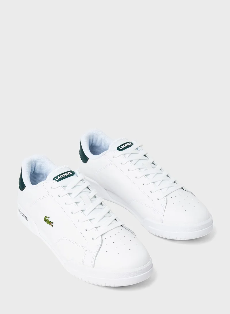 LACOSTE Twin Serve Leather Sneakers