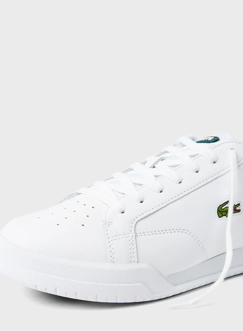LACOSTE Twin Serve Leather Sneakers