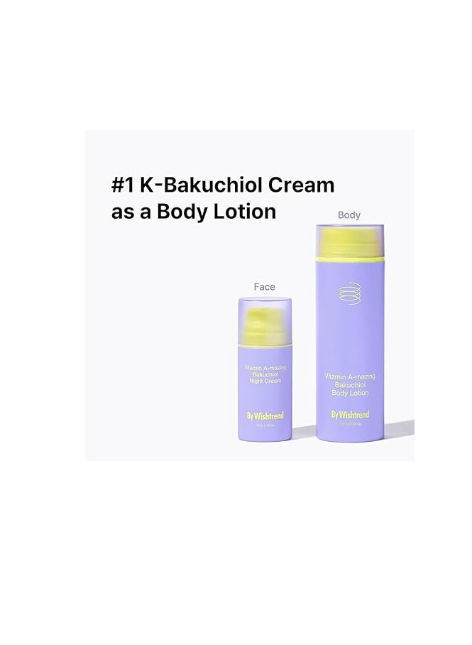 BY WISHTREND Vitamin A-mazing Bakuchiol Body Lotion 150g, Korean body lotion, skin bumps, chicken skin, hyperpigmentation, dull wrinkles, pore care for All Skin Types - Image 2