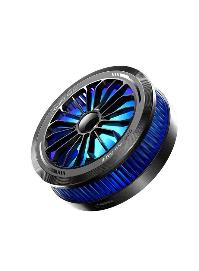 Semiconductor Magnetic Suction Mobile Phone Radiator Flat Panel Live Universal Chicken Cooling Speed Fan-Color:Black [Upgraded Version]]  - Image 5