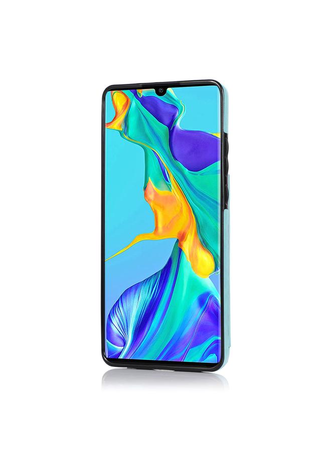 S-TOP Case For Huawei P30 Double Buckle Mandala Pattern PU+TPU Protective Case with Card Slots & Holder & Photo Frame - Image 3