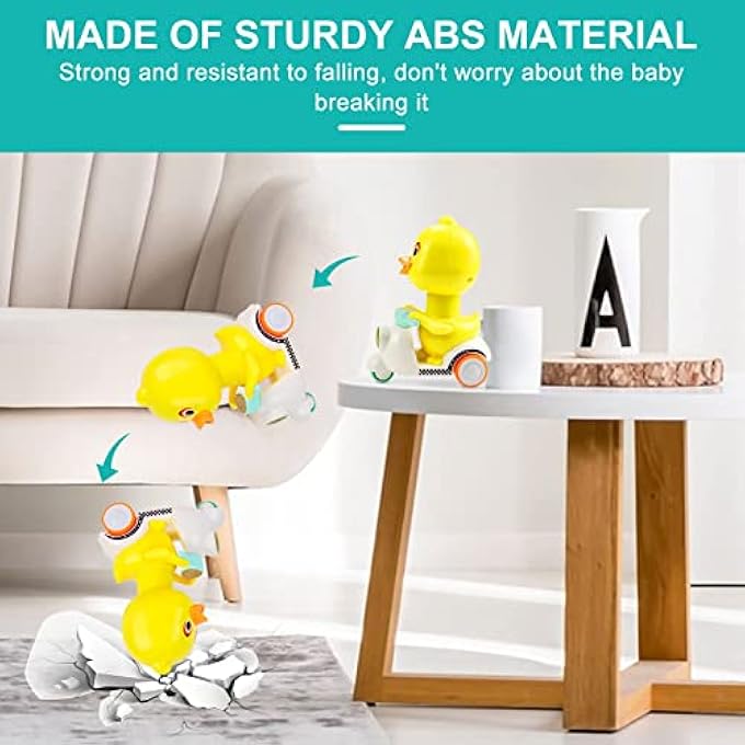 2 PCS ANIMAL CARTOON CARS FOR TODDLERS 1 2 3, BABY DUCK TOY CARS FOR 1 2 YEAR OLD TODDLER, TODDLER BOY TOYS FOR 1 YEAR OLD BOY AND GIRL, BIRTHDAY GIFTS FOR BABY TOYS 12-18 MONTHS - Image 5