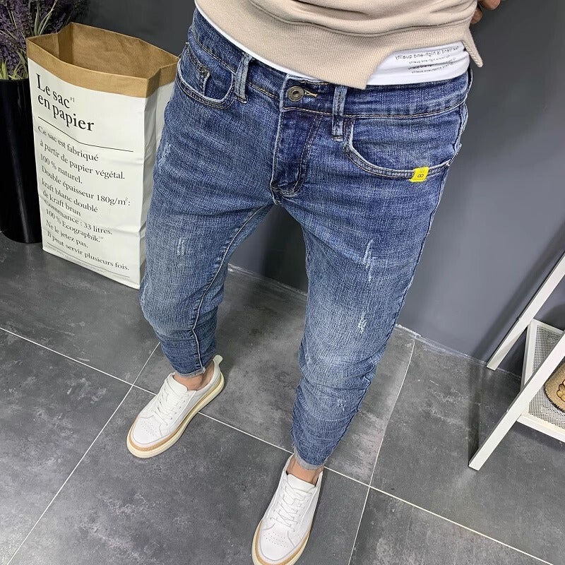 Unisex Classic Denim Jeans Loose Fit Daily Outdoor Wear - Image 3