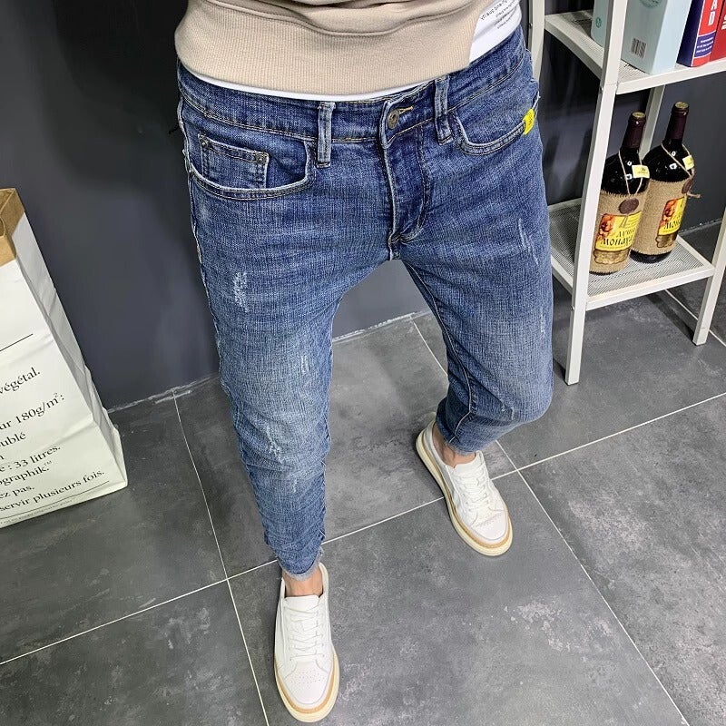 Unisex Classic Denim Jeans Loose Fit Daily Outdoor Wear - Image 2