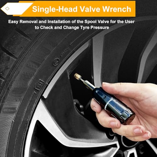 ATsafepro Valve Core Removal Tool, Valve Stem Removal Tool Contains 4 Schrade Valve Cores and 4 Tire Valve Caps, Schrader Valve Removal Tool Quick Repair Kit, Valve Core Tool Easy to Carry - Image 5