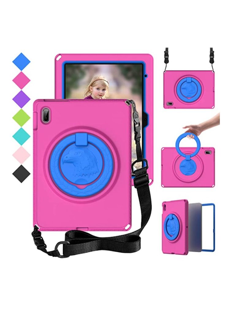 Kids Case for iPad 10th Generation Case 2022 10.9 inch A2696 A2757 A2777 Heavy Duty Rugged Silicone Waterproof Case with Swivel Ring Stand/Shoulder Strap/Screen Protector  - Image 1