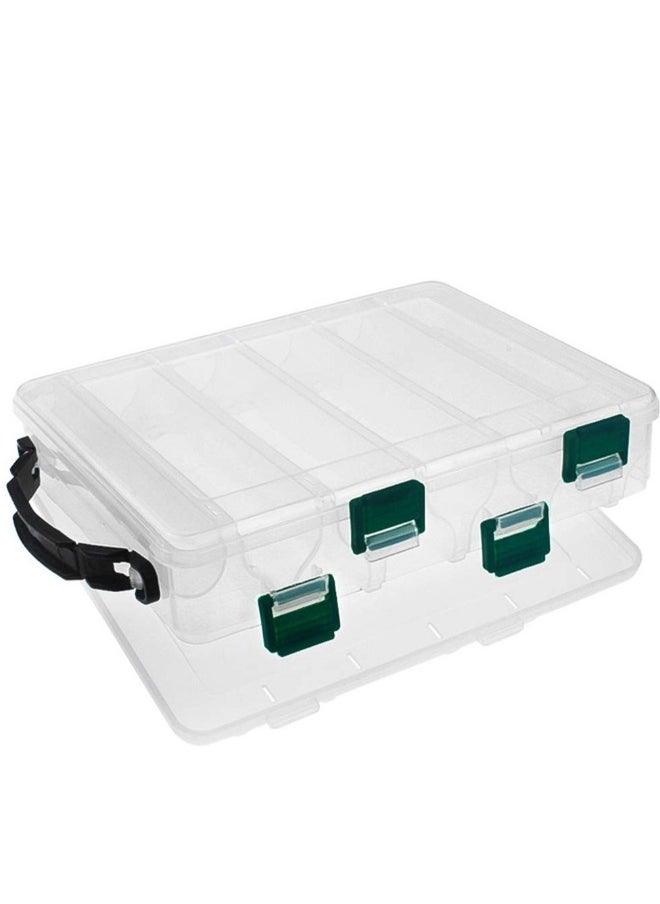 Generic Clear Double Sided Fishing Tackle Storage Box with Waterproof Case - Organizer for Fishing Accessories and Lures  - Image 1