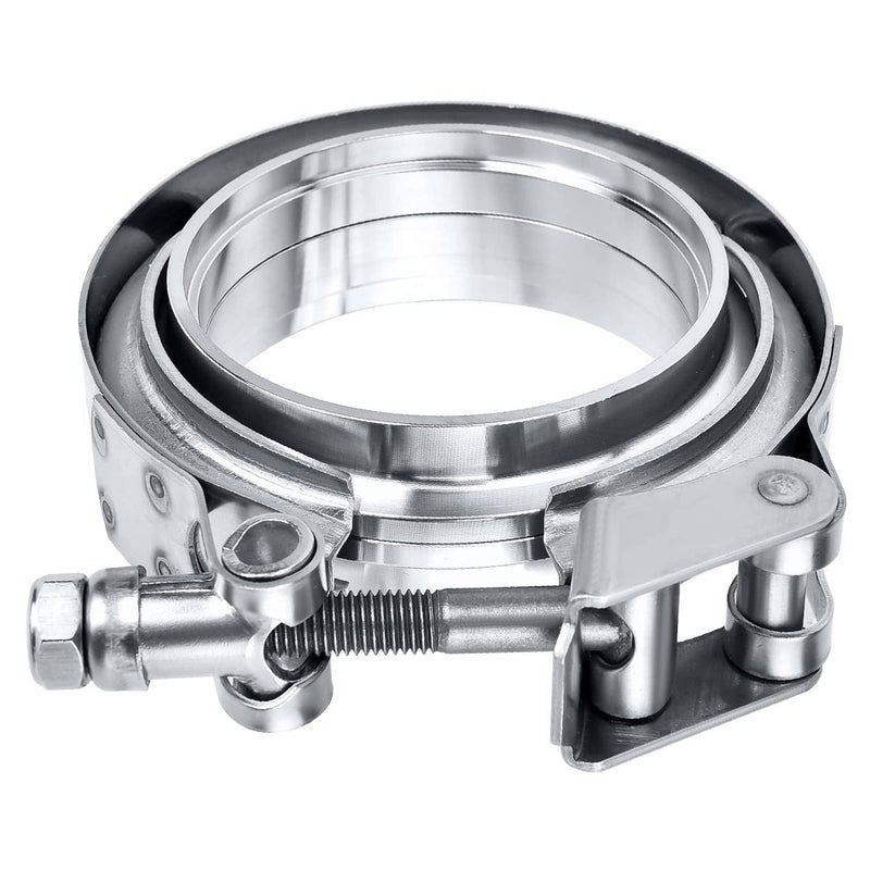 EVIL ENERGY 25 Inch V Band Clamp with Flange Male Female Quick Release Stainless Steel