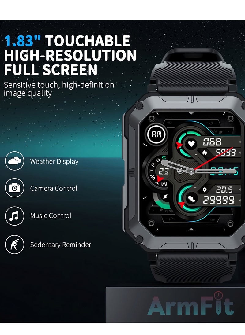 ArmFit - Smart watch for men with Bluetooth Calling and Fitness Tracker Waterproof - Image 1