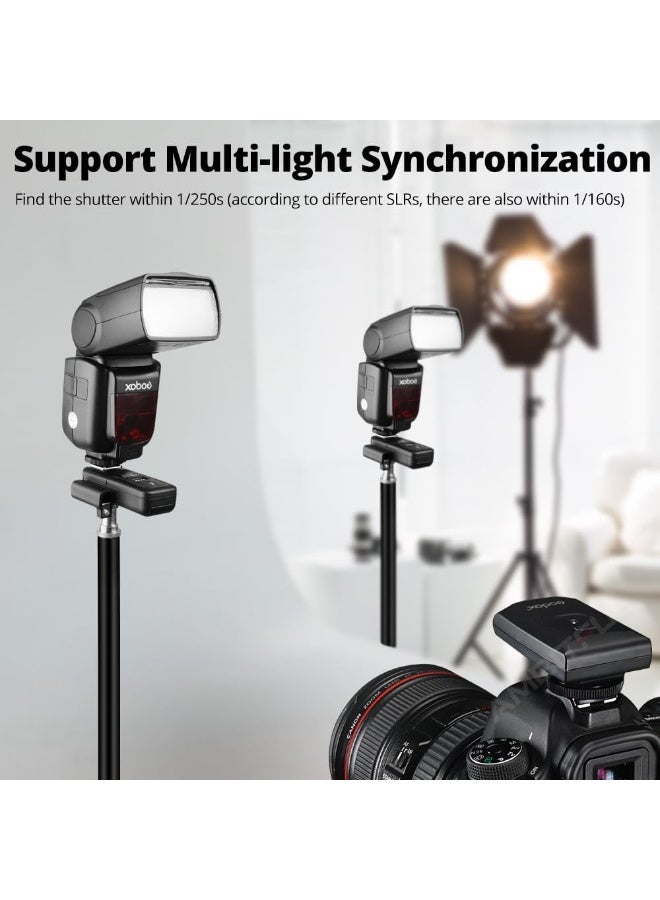 Godox CT-16 16 Channels 433MHz 3 in 1 Wireless Radio Flash Transmitter + 2pcs Receiver, Wireless Radio Flash Trigger Receiver Kit for Canon Nikon SONY Pentax Olympus DSLR Speedlite/Studio Flash - Image 2