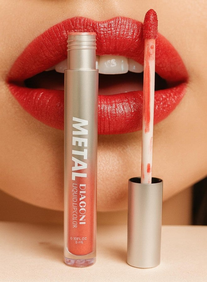MAKE UP FOR LIFE Metal Diaoni Liquid Lip Color - High-Shine Metallic Finish, Long-Lasting, Smudge-Proof & Lightweight Lip Stain for Bold Glamorous Lips - Image 1