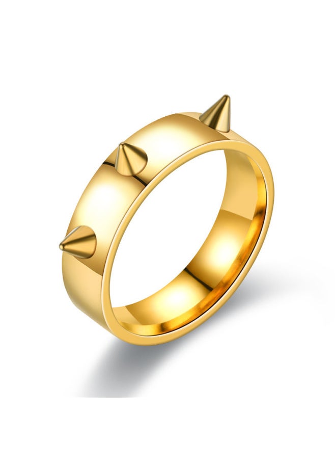 European And American Hip-hop Wind Self-defense Couple Ring 3 Nail Tip Emergency Defense Ring For Men And Women Carry-on Anti-wolf Weapons