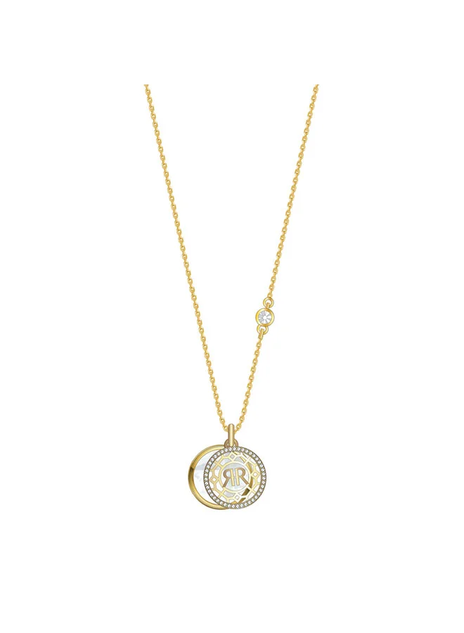 شيروتي 1881 Arabesque Logo Gold Mother of Pearl Pendant for Women