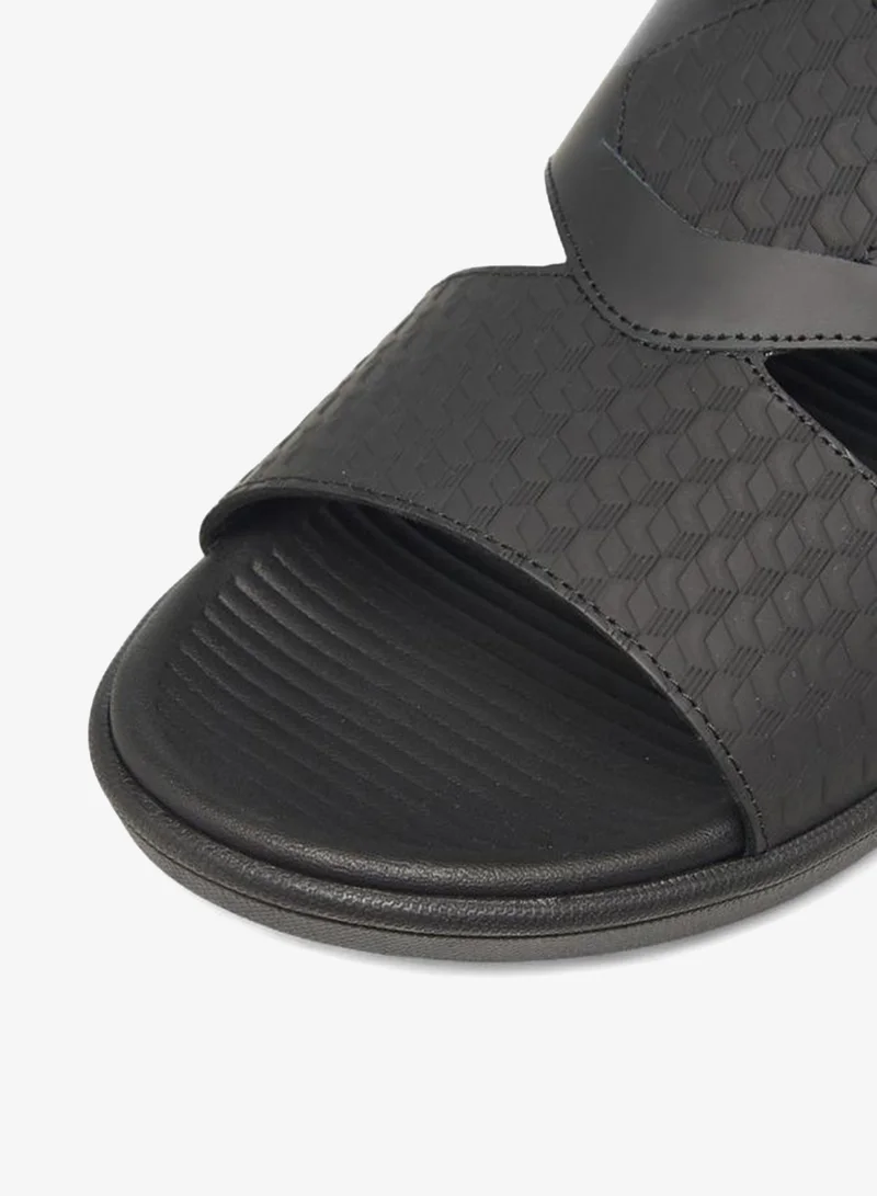 Le Confort Black Men Leather Arabic Sandals Ramadan Collection for Men | Best Price UAE