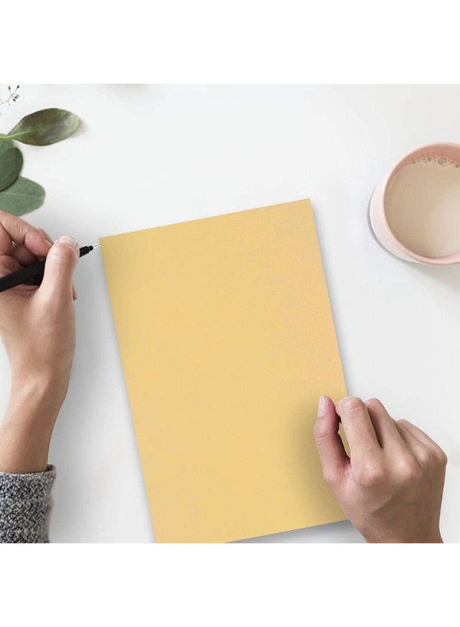 JAM PAPER Parchment 24lb Paper - 90 GSM - 8.5 x 11 - Antique Gold Recycled - 100 Sheets/Pack - Image 3