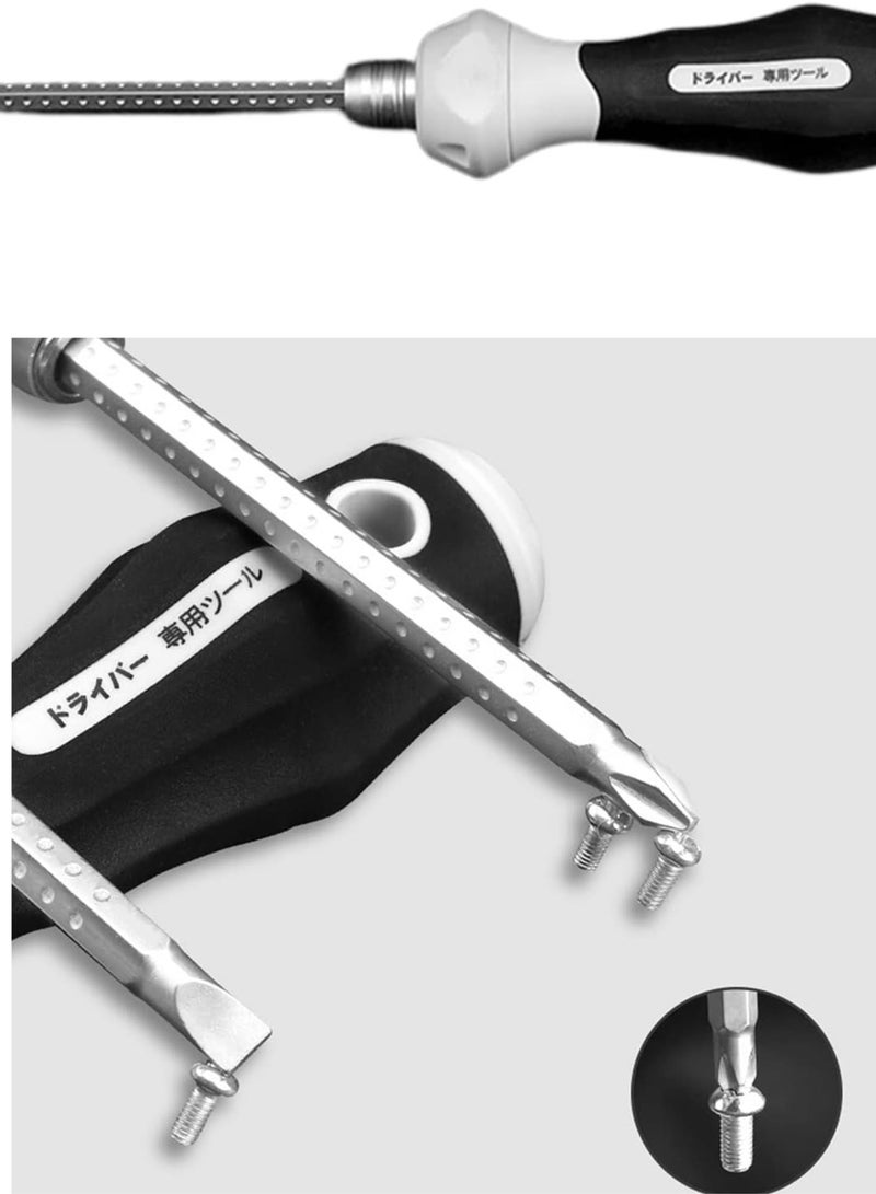 GGOOT 1 x Expansion Slotted Screwdriver, Cross Word Ratchet Screwdriver, Manual Hardware Tool, Crosshead Screwdriver  - Image 2