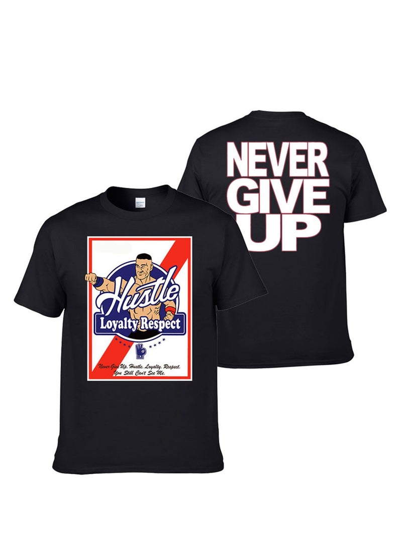 Men's T-Shirt 3D Printed Wrestler T-Shirt Double Sided Printed Short Sleeve Top  - Image 1