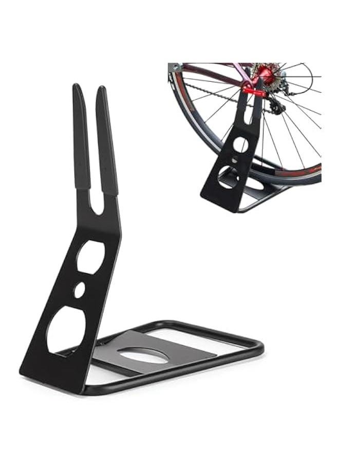 TRASSLE Metal Bicycle Floor Parking Rack, Portable Arm Bike Bicycle Rack Mountain Bikes Parking Racks Cycling Repair Display Stand for Mountain Road Cycling Hybrid Bikes  - Image 2